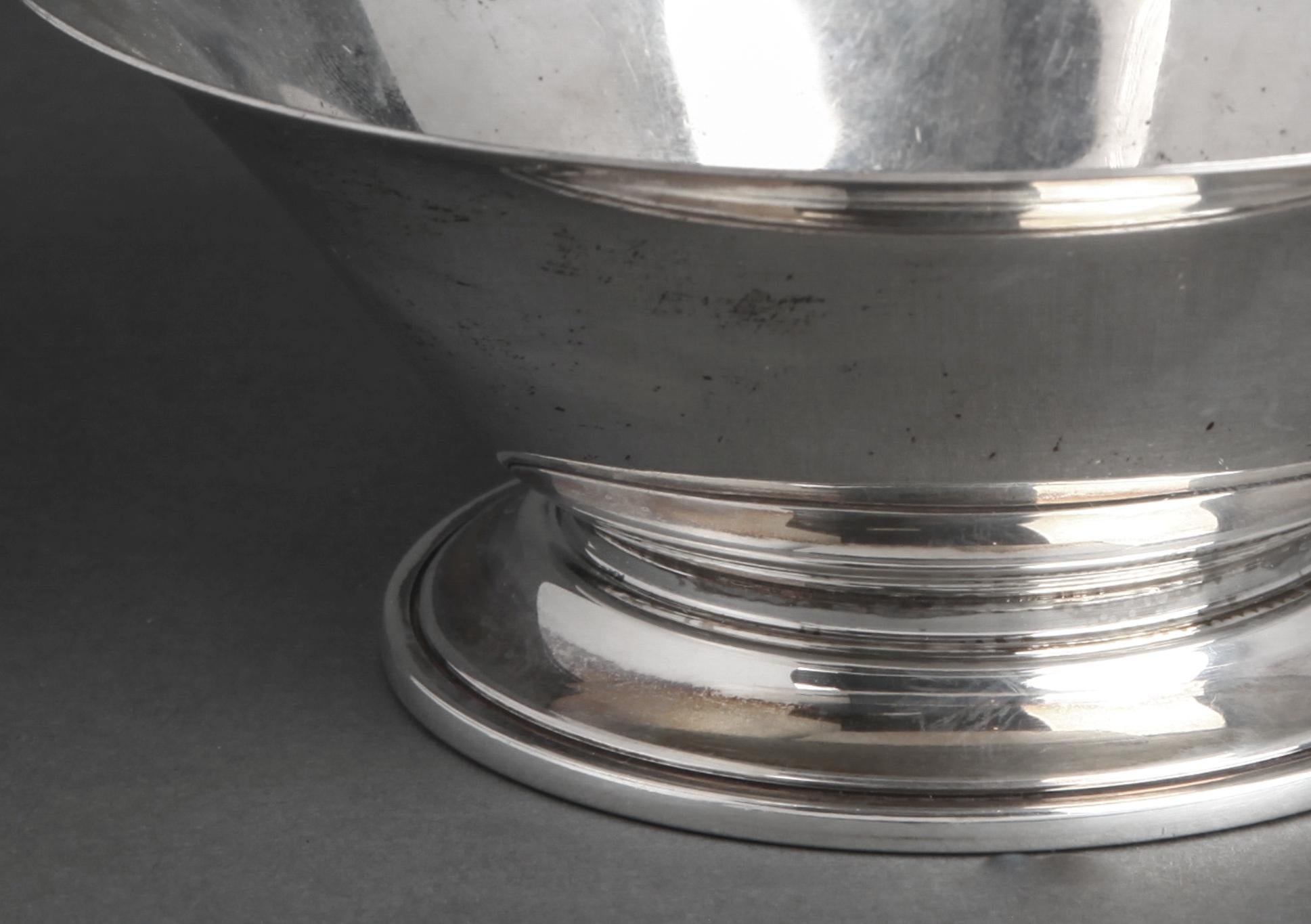 Georg Jensen Silver Footed Bowl with Flared Rim In Good Condition In New York, NY