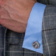 Georg Jensen Silver Horse Cufflinks and Tie Clip Set