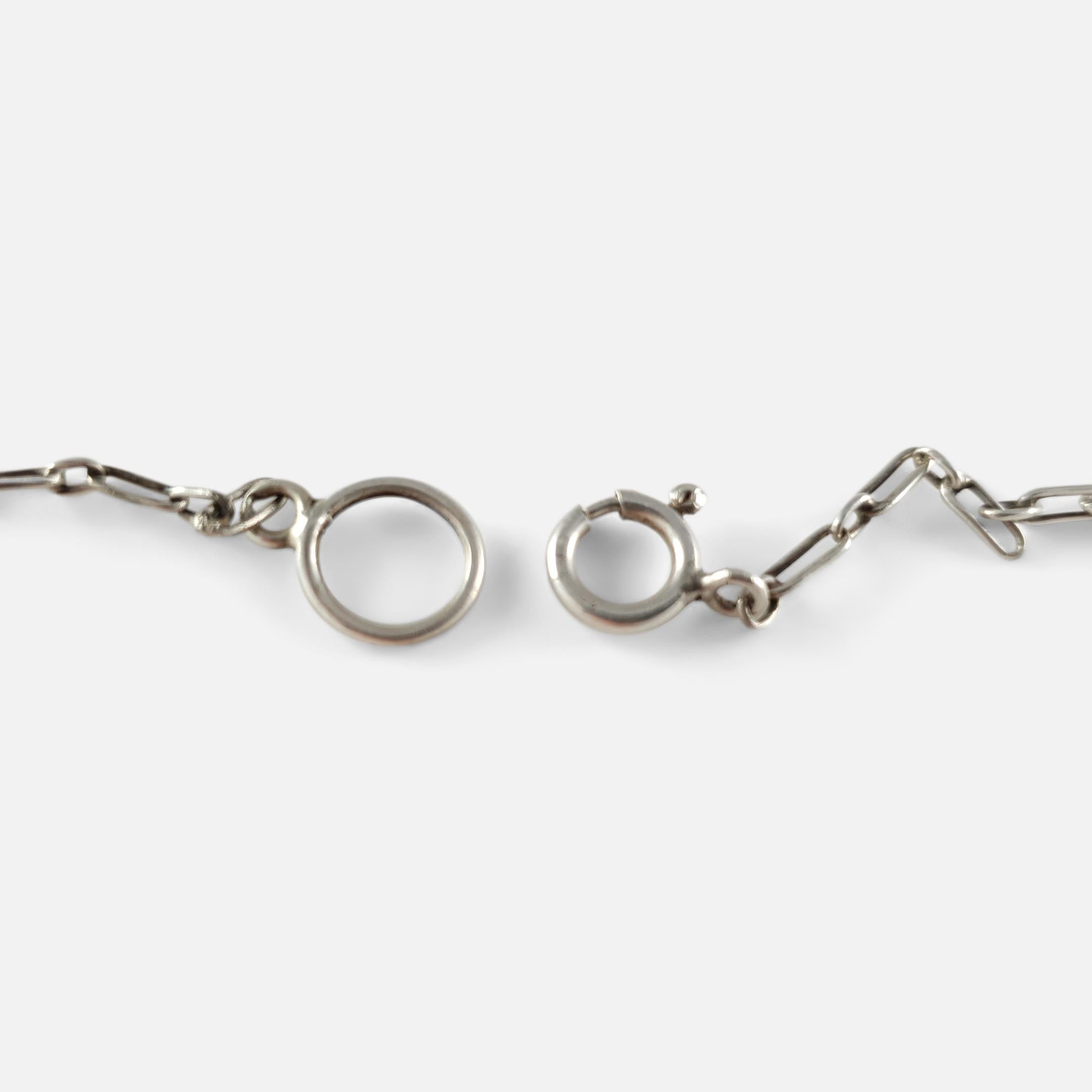 Georg Jensen Ciondolo in argento con opale e labradorite #4 in vendita 2