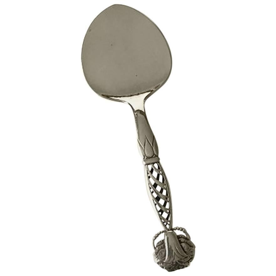 Georg Jensen Silver Ornamental Pastry Server No. 83 For Sale