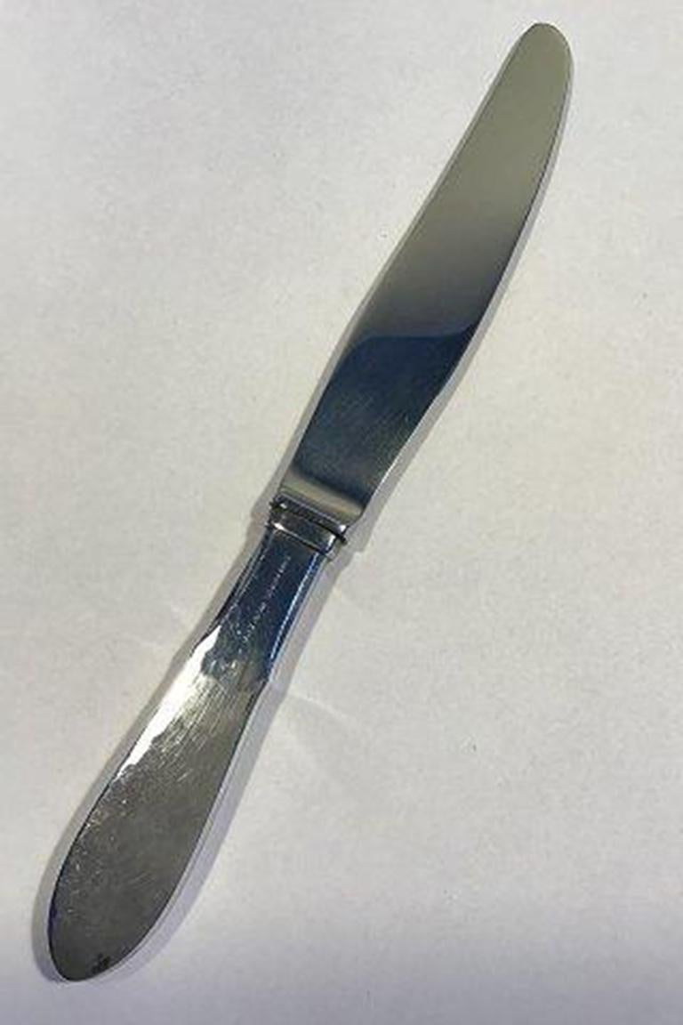 Georg Jensen silver plate mermaid dinner knife 

Measures 23 cm(9 1/16 in).