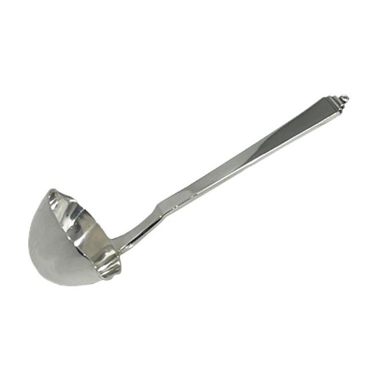 Cuillère à sauce ou à sauce en argent Georg Jensen, modèle Pyramid, 1933-1944