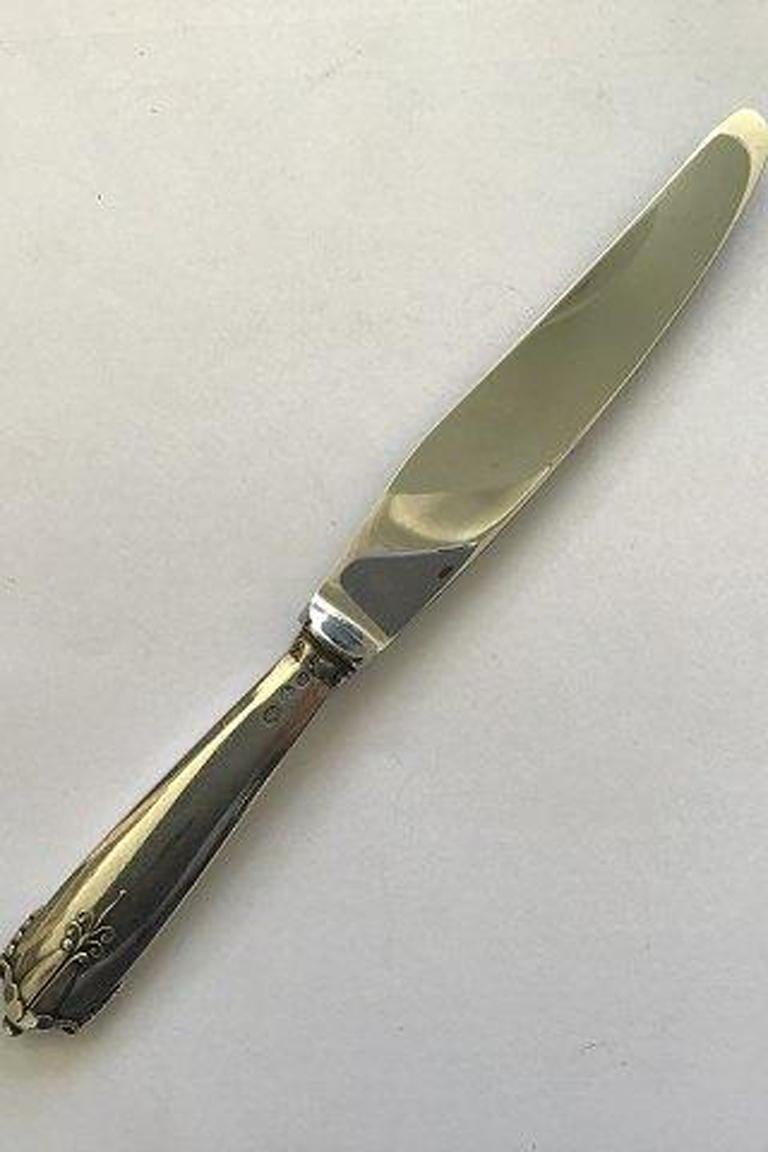20th Century Georg Jensen Silver/Sterling Silver Akkeleje Fruit Knife No 072 For Sale