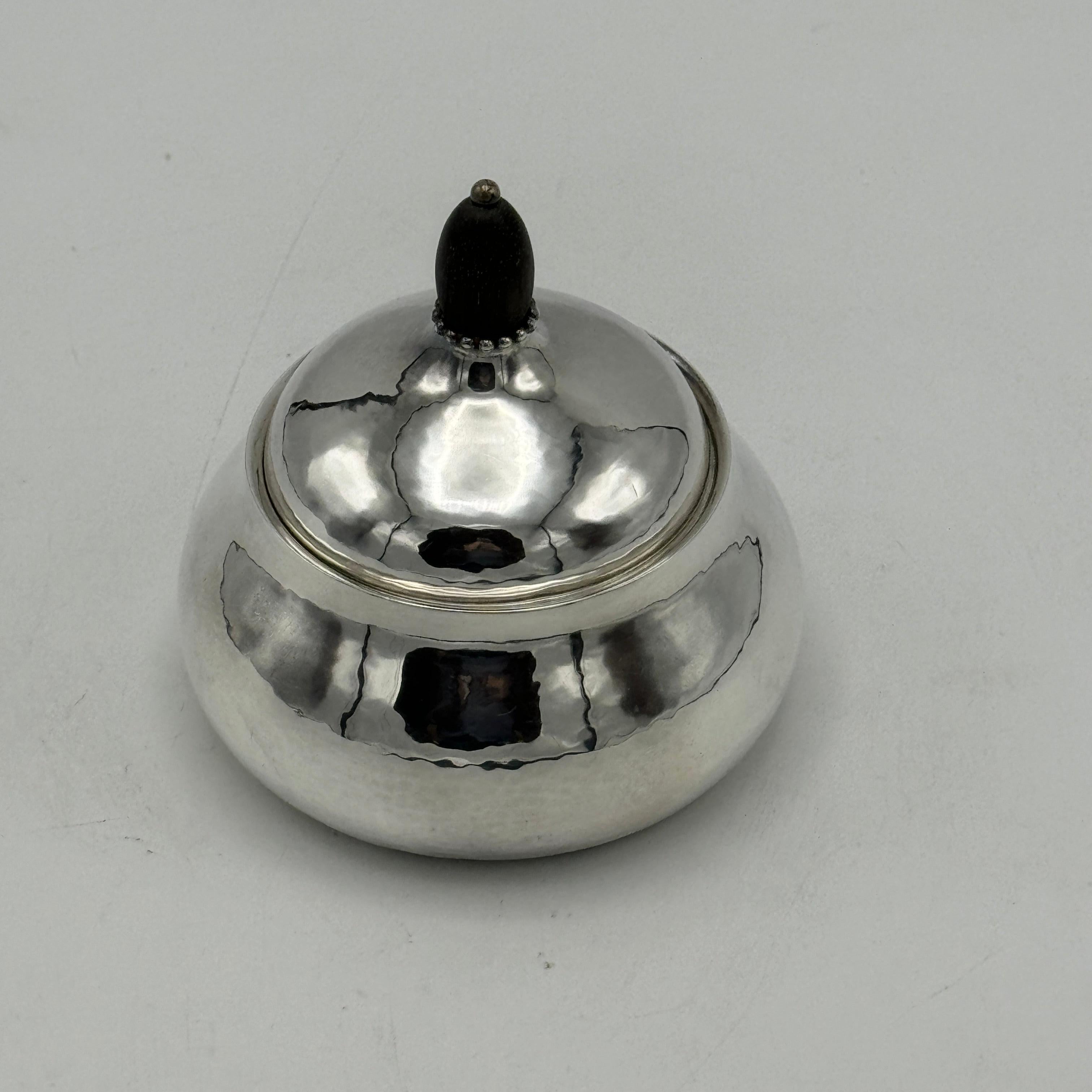 Danish Georg Jensen Six Piece Sterling Silver Tea and Coffee Service Denmark 1915 For Sale