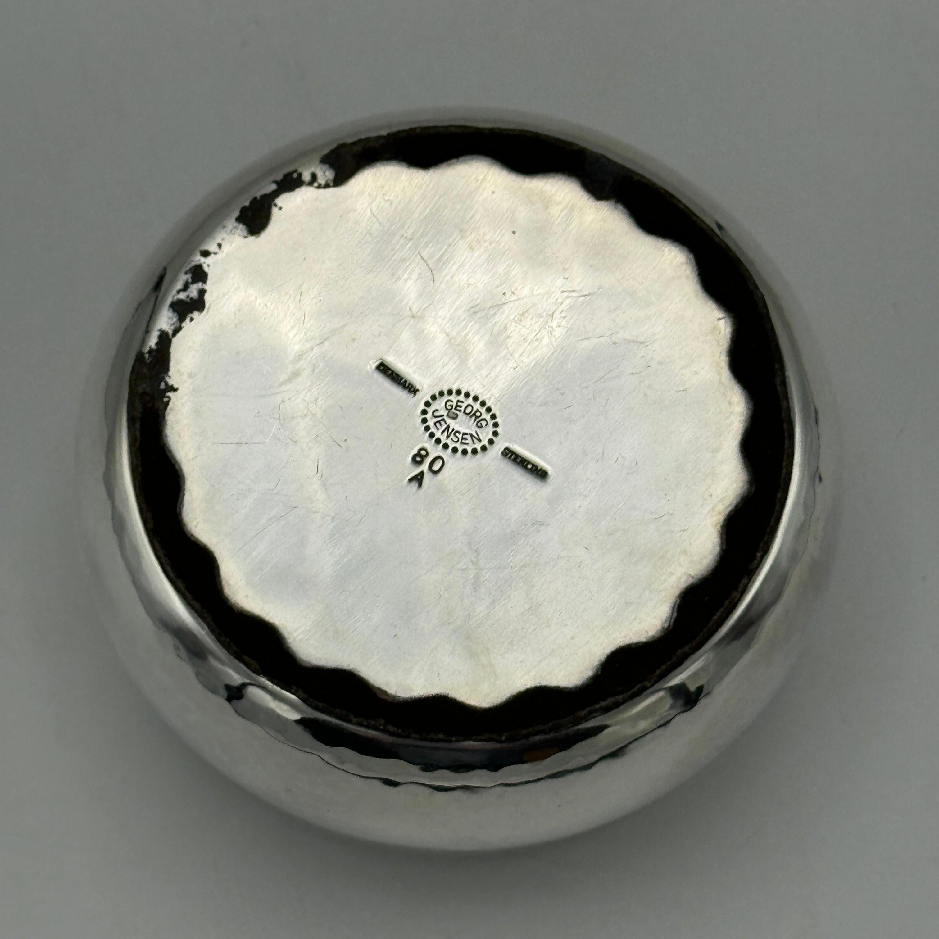 Georg Jensen Six Piece Sterling Silver Tea and Coffee Service Denmark 1915 In Good Condition For Sale In New York, NY