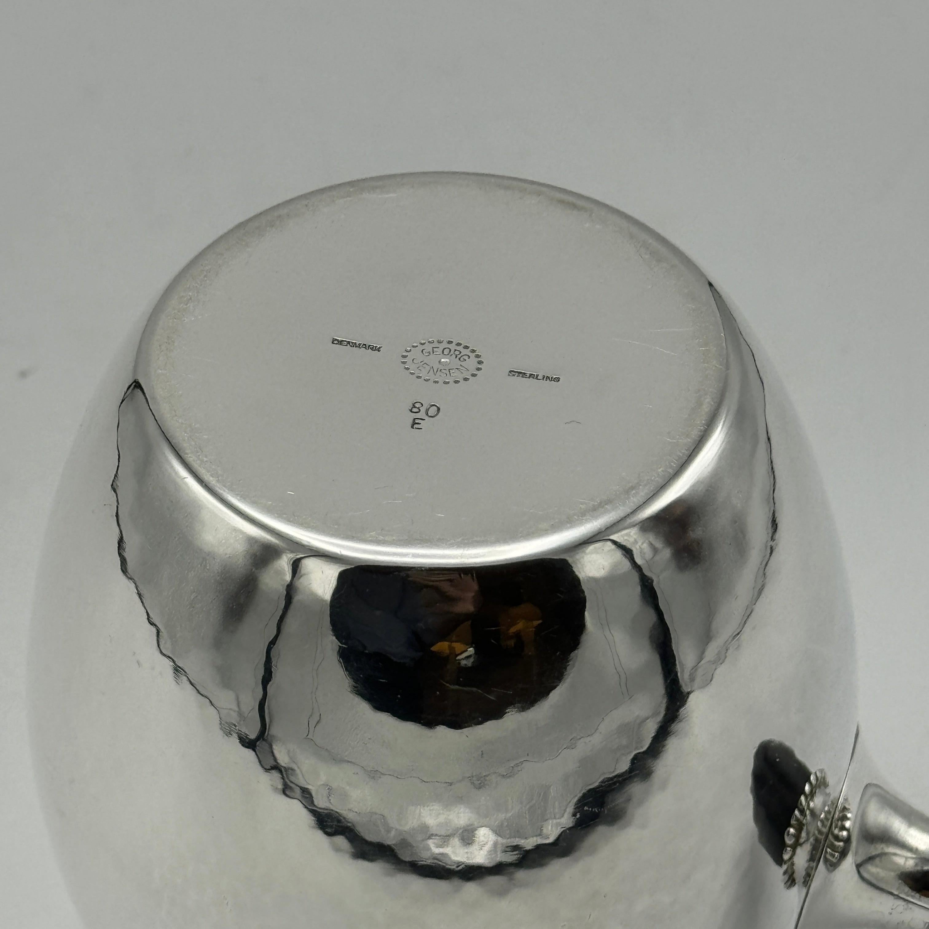 Georg Jensen Six Piece Sterling Silver Tea and Coffee Service Denmark 1915 For Sale 1
