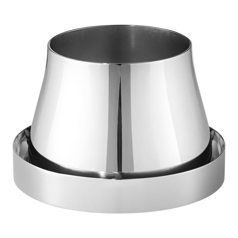 Georg Jensen Small Terra Pot in Stainless Steel