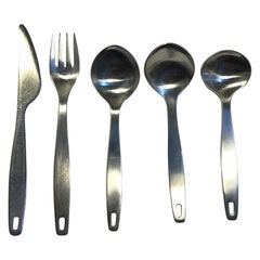 Georg Jensen Stainless Holiday II Flatware Special Set, 29 Pieces