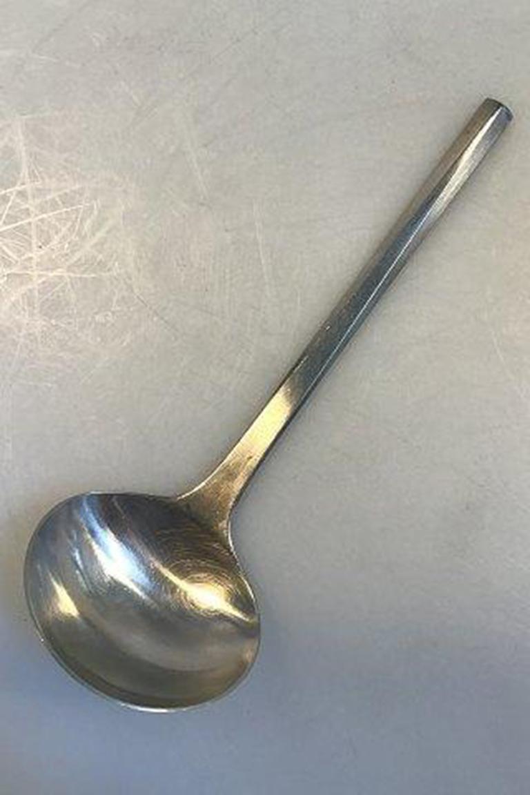 Georg Jensen Stainless 'Prism' Matte Sauce Ladle In Good Condition In Copenhagen, DK