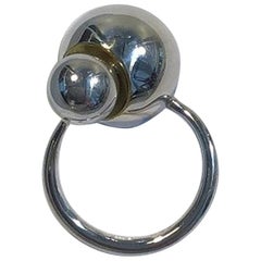 Georg Jensen Steling Silber mit 18 Karat Gold Nr. 509, Cave Jacqueline Rabun