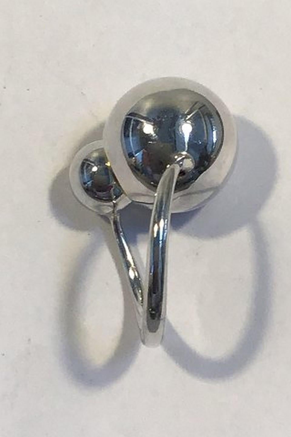 Georg Jensen Steling Silber mit 18 Karat Gold Nr. 509, Cave Jacqueline Rabun (Moderne) im Angebot