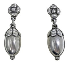 Georg Jensen Boucles d'oreilles à glands en argent sterling design n° 4