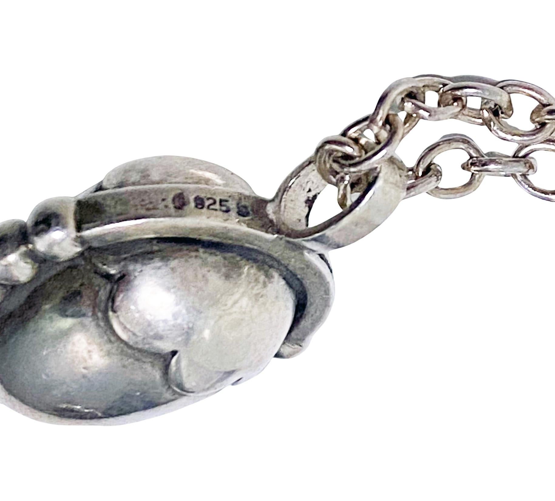 Georg Jensen Sterling Acorn Pendant No 188 1