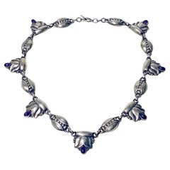 Georg Jensen Sterling Amethyst Necklace, circa 1935