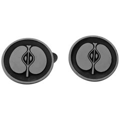 Georg Jensen Sterling `Apple’ Cufflinks