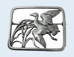 Georg Jensen Sterling Bird brooch designed by Hugo Liisberg No 300