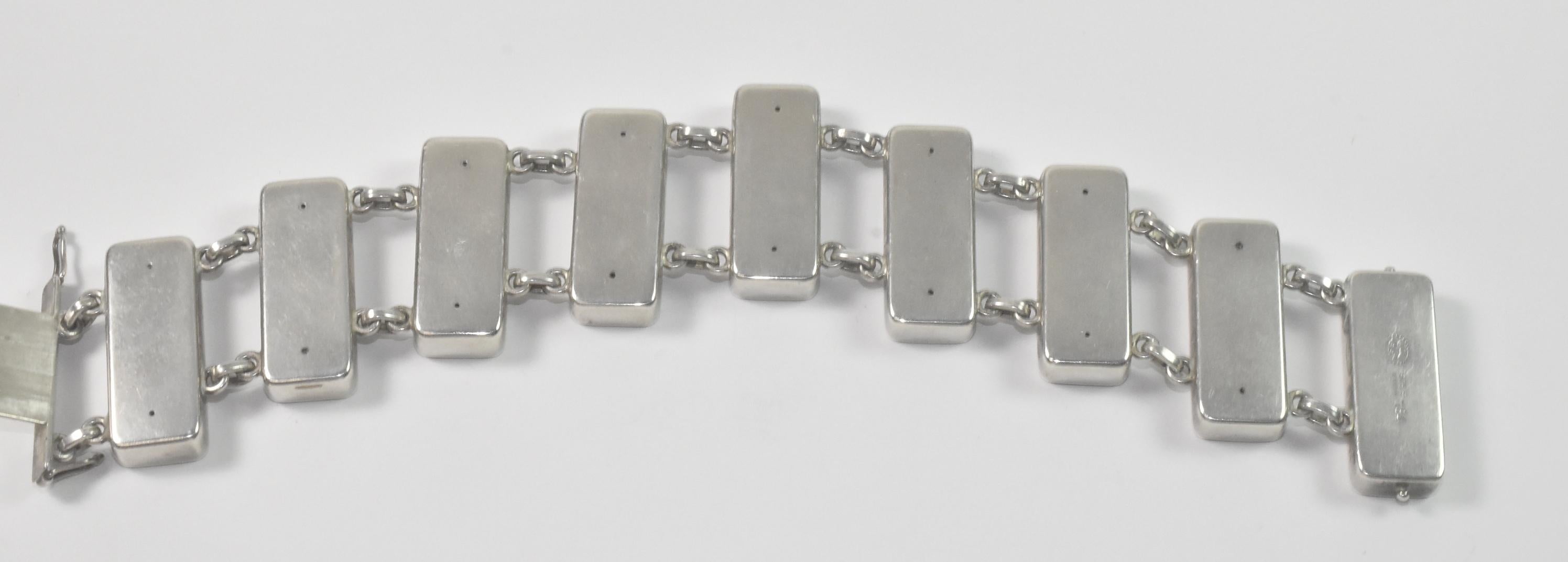 Danish Georg Jensen Sterling Bracelet designed by Astrid Fog For Sale