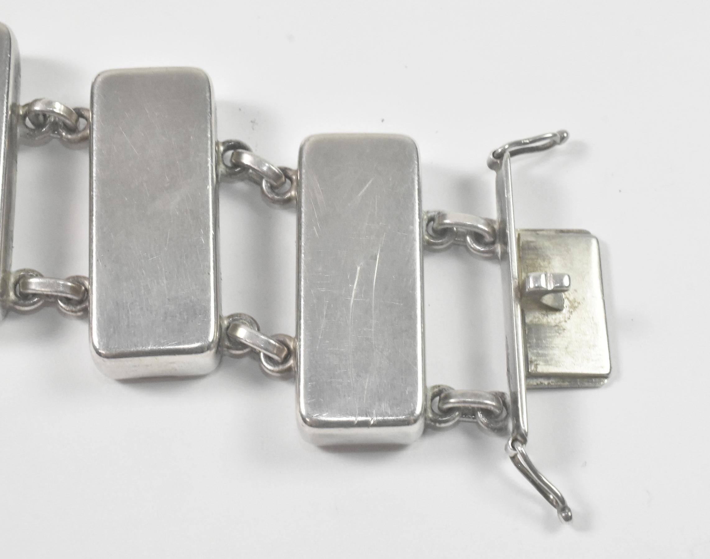 Mid-20th Century Georg Jensen Sterling Bracelet designed by Astrid Fog For Sale