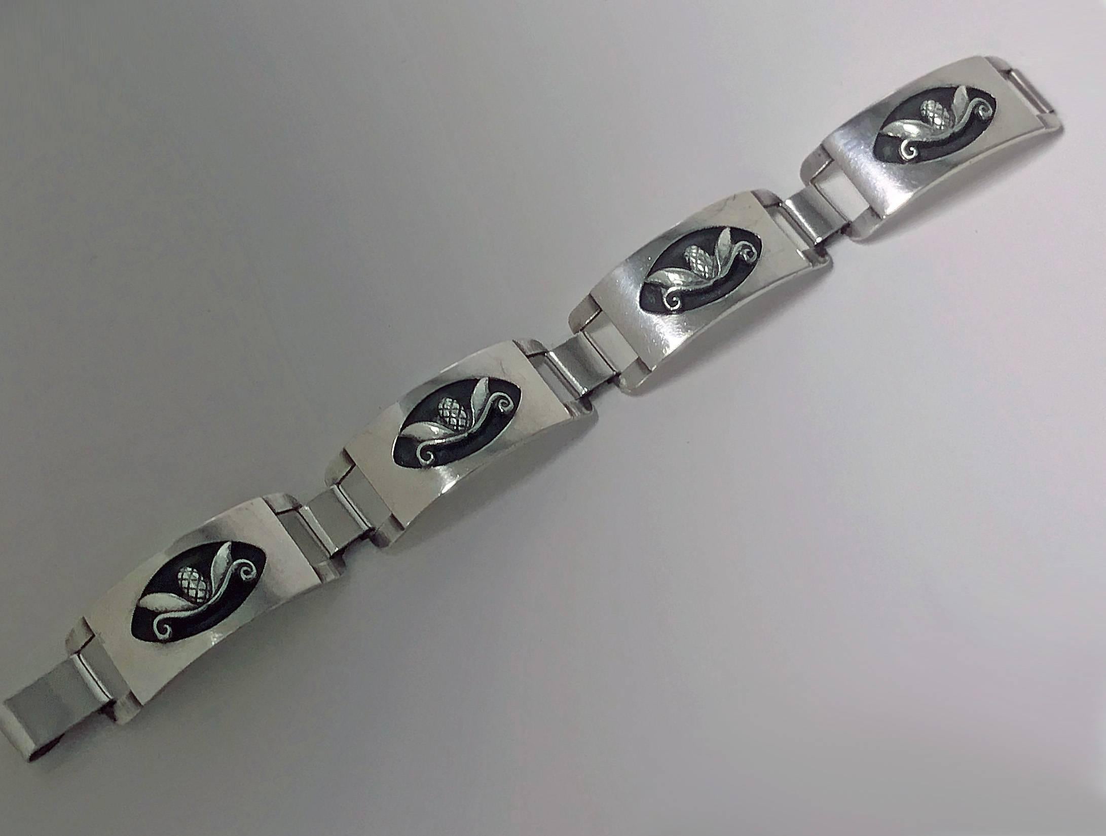 Georg Jensen Sterling Bracelet In Excellent Condition In Toronto, ON