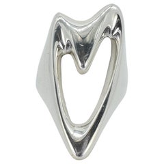 Anello a cuore in argento Georg Jensen #89, Henning Koppel, Danimarca