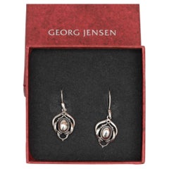 Georg Jensen Sterling Hook Heritage 2016 Earrings