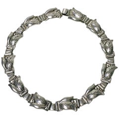 Georg Jensen Sterling Necklace, circa 1940