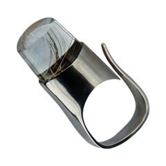 Georg Jensen Sterling Quartz Ring Vivianna Torun