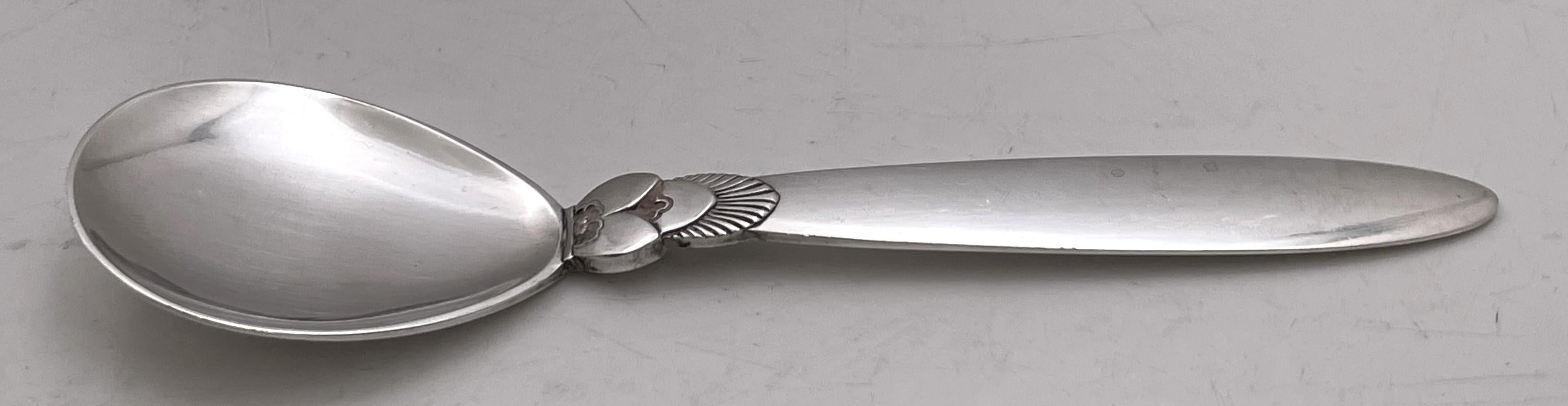 Georg Jensen, ensemble de 48 couverts en argent sterling à motif de cactus + services 5