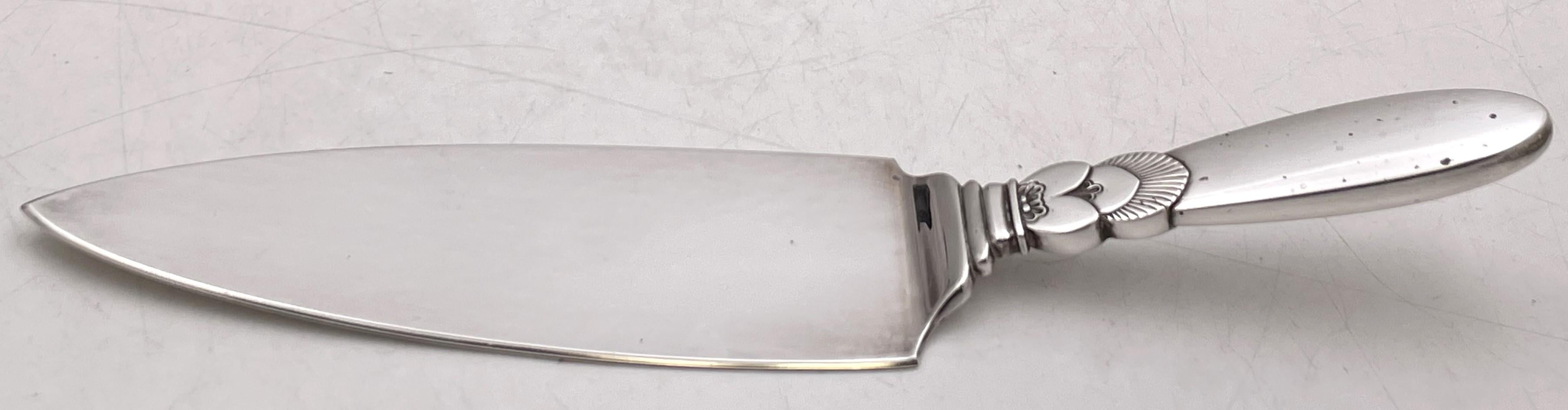 Danois Georg Jensen, ensemble de 48 couverts en argent sterling à motif de cactus + services