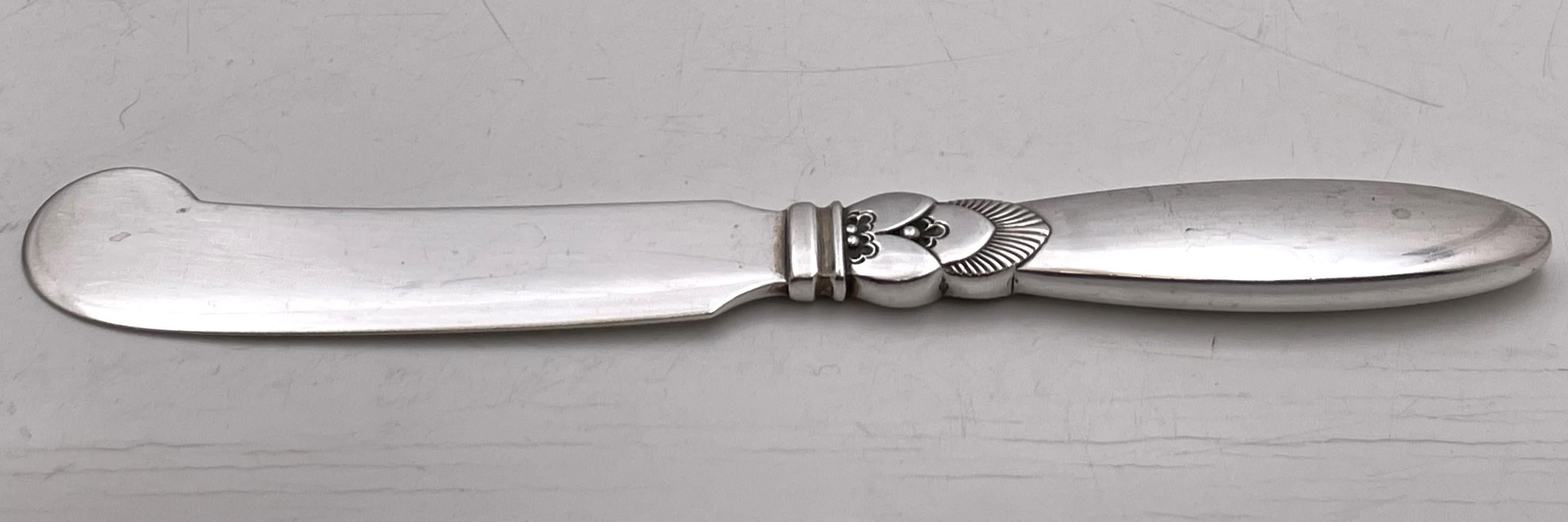 Georg Jensen, ensemble de 48 couverts en argent sterling à motif de cactus + services 1