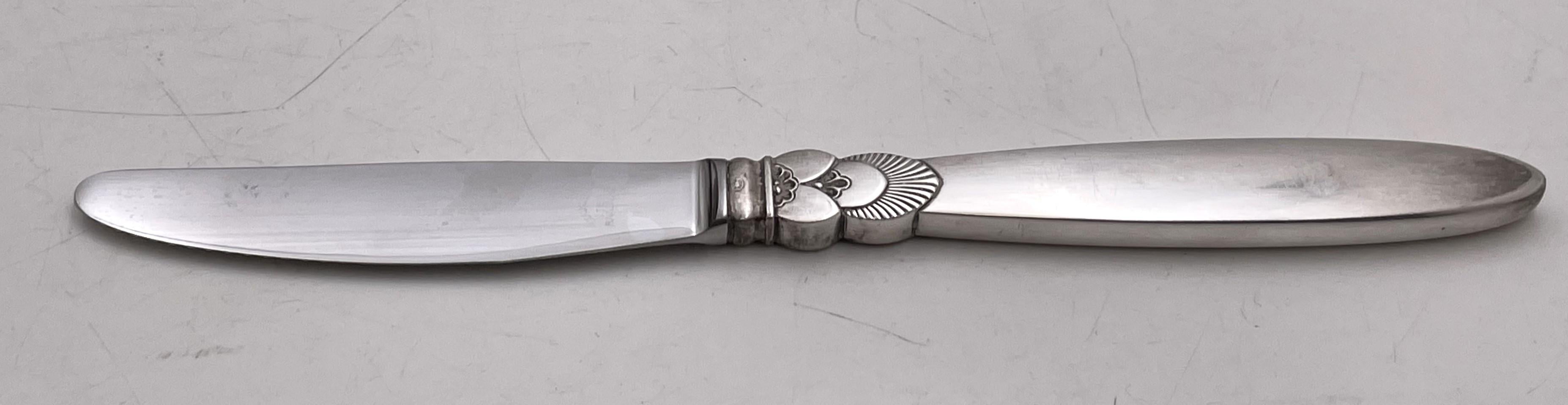 Georg Jensen, ensemble de 48 couverts en argent sterling à motif de cactus + services 2