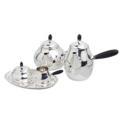Georg Jensen - Servizio da tè da 5 pezzi in argento sterling con motivo 80