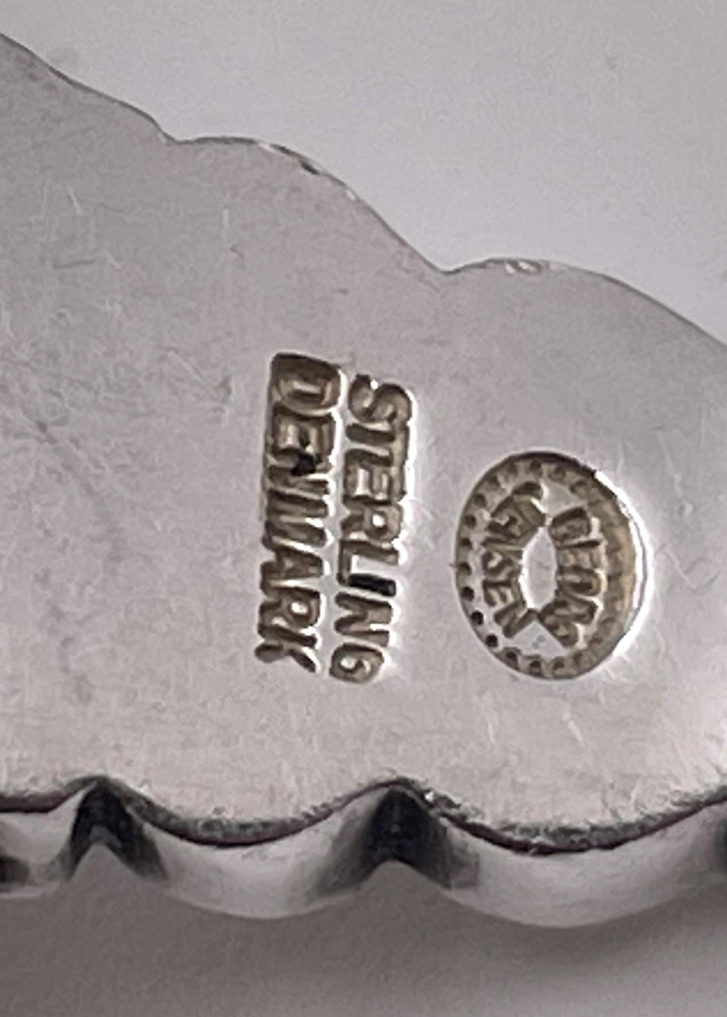 Georg Jensen Sterling Silver 66-Piece Flatware Set in Acorn Pattern For Sale 7