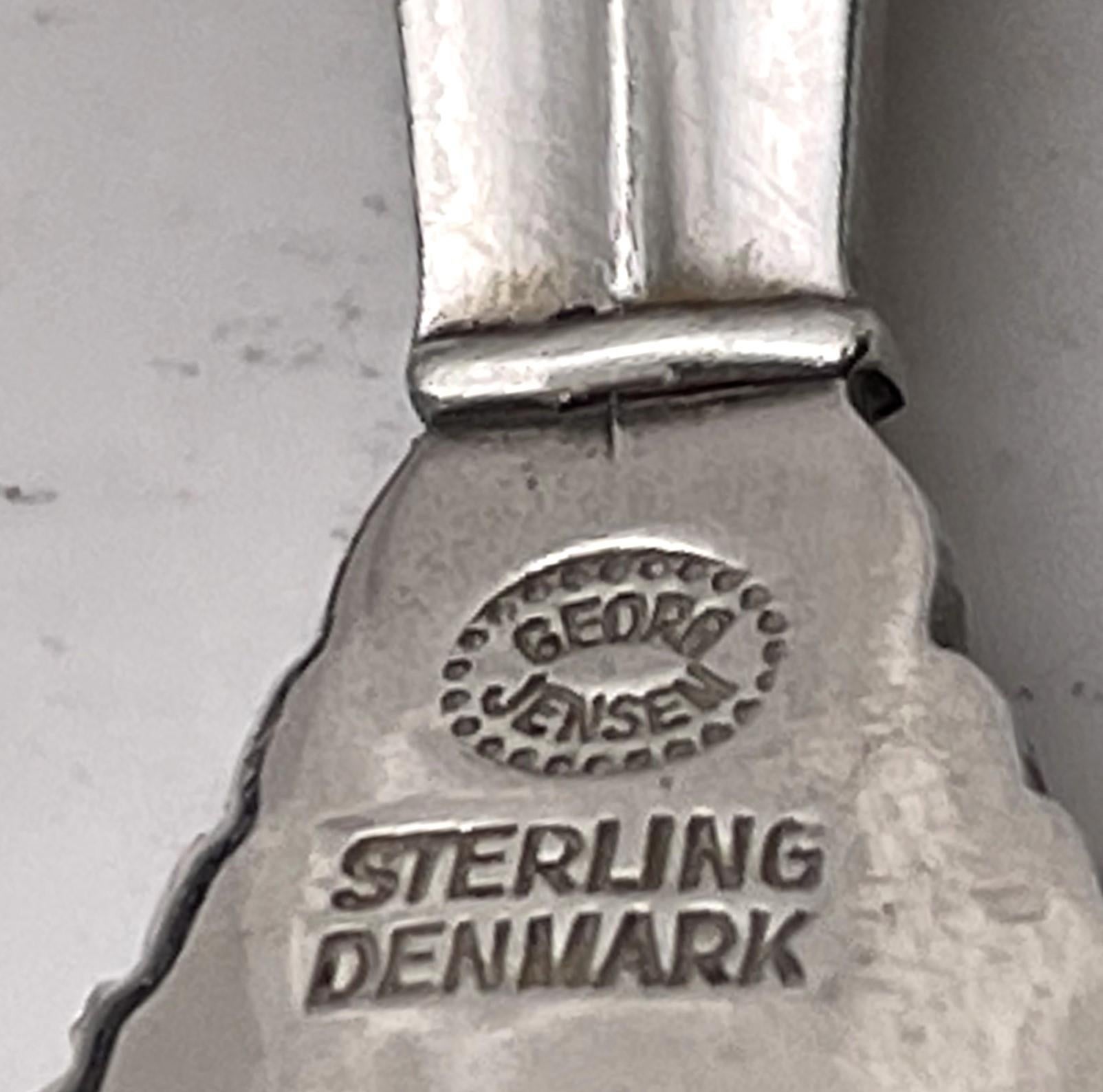Georg Jensen Set di posate in argento sterling da 76 pezzi con motivo ad acanto per 12 persone in vendita 8