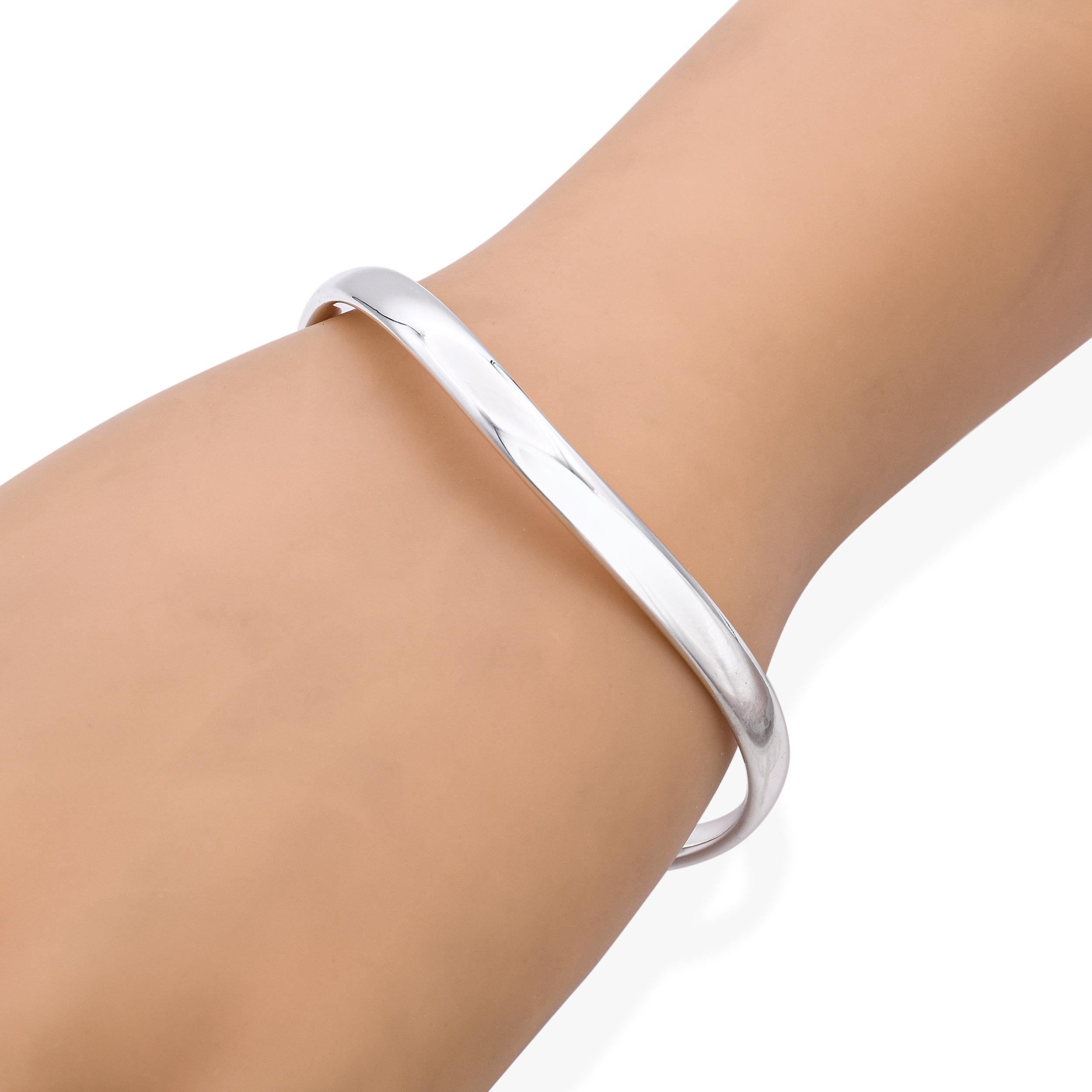 Georg Jensen Sterling Silber Abstrakte Welle von Astrid Fog 237A Armspange Armband (Moderne) im Angebot