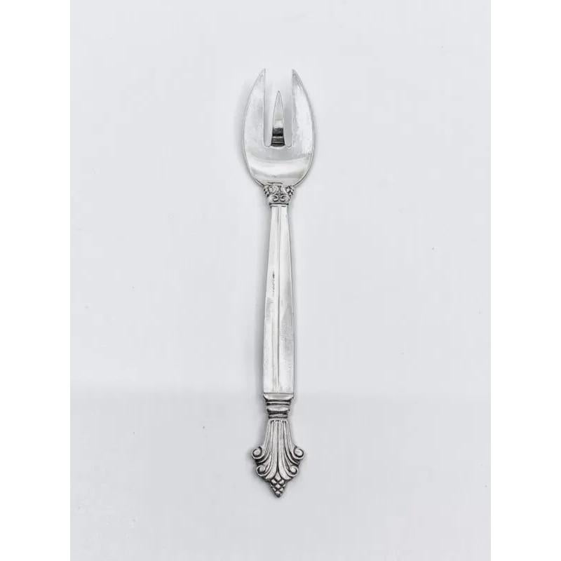 Georg Jensen Sterling Silver Acanthus Cocktail Fork 328 In Excellent Condition For Sale In Hellerup, DK