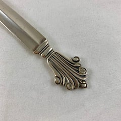 Georg Jensen Sterling Silver Acanthus Pattern Serving Spoon, Denmark, circa 1917