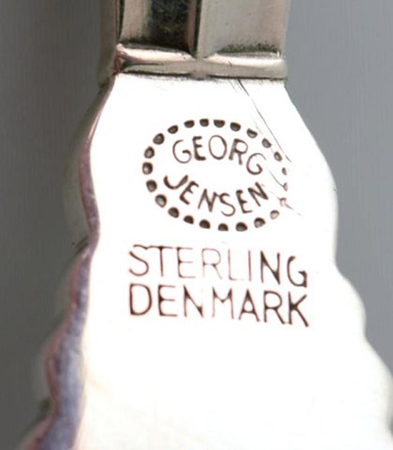 Danish Georg Jensen Sterling Silver Acanthus, Set of Six Dinner Forks