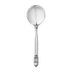 Georg Jensen Sterling Silver Acorn Bouillon Spoon by Johan Rohde