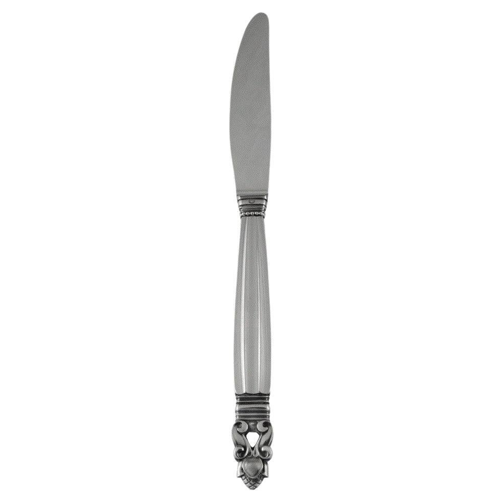 Georg Jensen Sterling Silver Acorn Dinner Knife, Long Handle 014