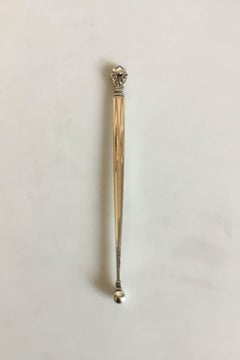 Georg Jensen Sterling Silver Acorn Drink Stick