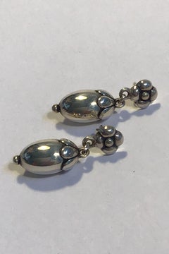 Georg Jensen Sterlingsilber-Ohrringe "Eichel" Nr. 4