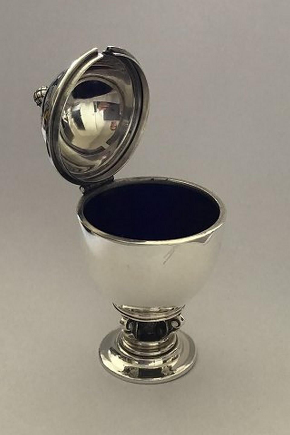 Danese Georg Jensen A. Silver tazza di senape a forma di ghianda n. 741 in vendita
