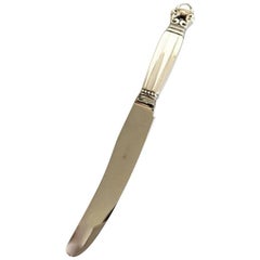 Georg Jensen Sterling Silver Acorn Fruit Knife #072