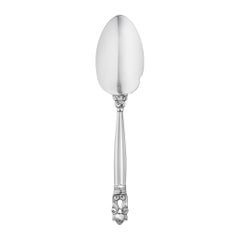 Georg Jensen, Gourmet-Löffel aus Sterlingsilber mit Eichelmotiv von Johan Rohde