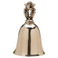 Vintage Georg Jensen Sterling Silver Acorn Pattern Table Bell No. 204