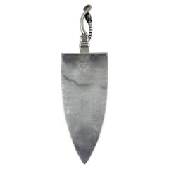 Belota de plata de ley de Georg Jensen, pala para tartas diseñada por Johan Rohde, Dinamarca