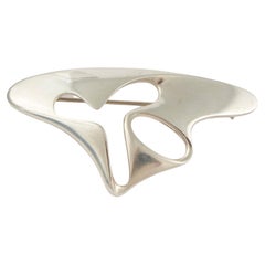 Georg Jensen Spilla "Amoeba" in argento sterling n. 325 di Henning Koppel