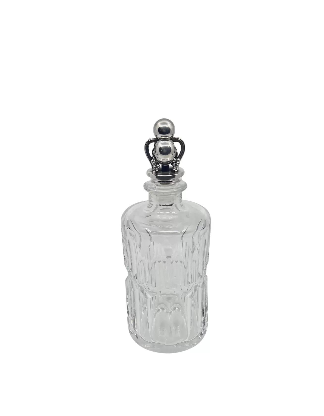 Georg Jensen Decantador de plata de ley y cristal 797 Danés en venta