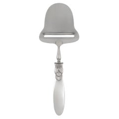 Georg Jensen Sterling Silver and Stainless Cactus Cheese Plane 222